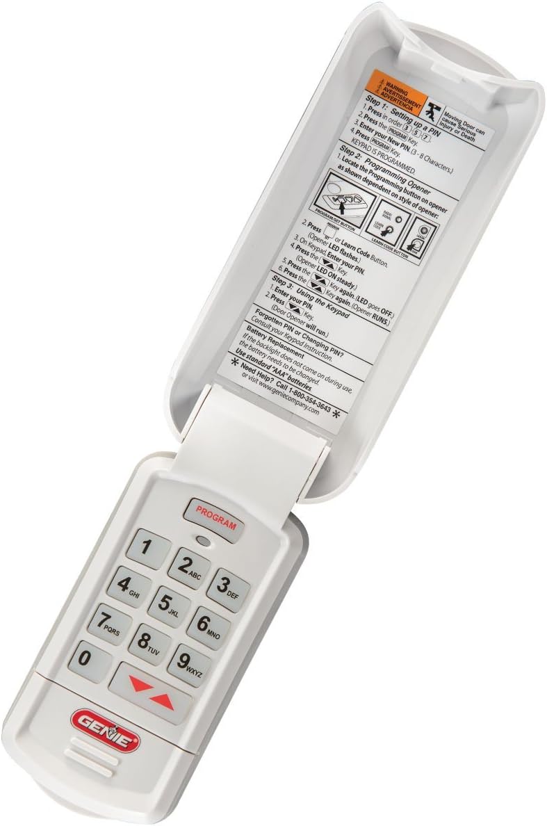 Genie Garage Door Opener Wireless Keyless Keypad - Safe & Secure Access -...