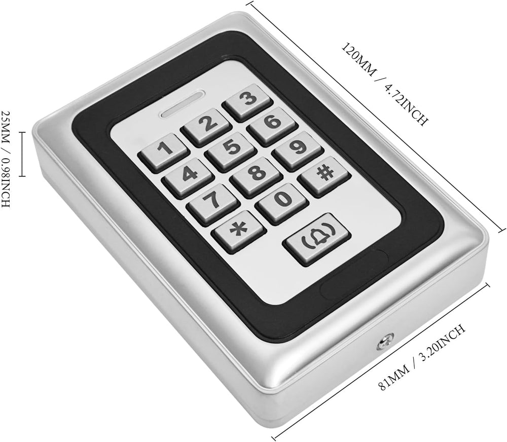Security Access Control Keypad,RFID Keypad,Door Access Control,Metal Stand-Al...