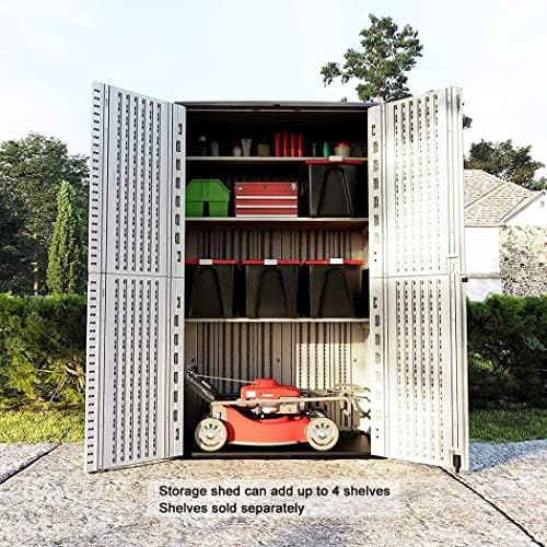 Kinying Outdoor Storage Cabinet, Vertical Storage Shed Perfect to Store Patio...