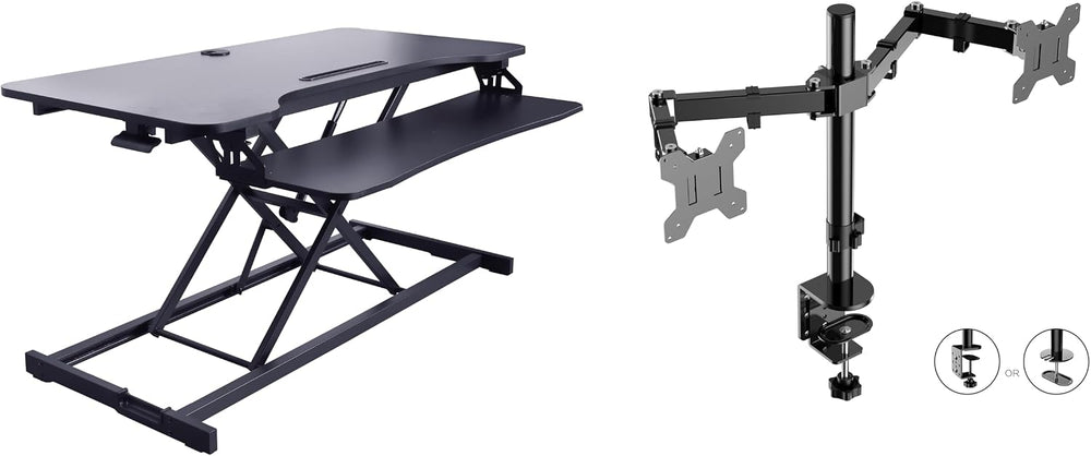 Rocelco 43" Height Adjustable Standing Desk Converter