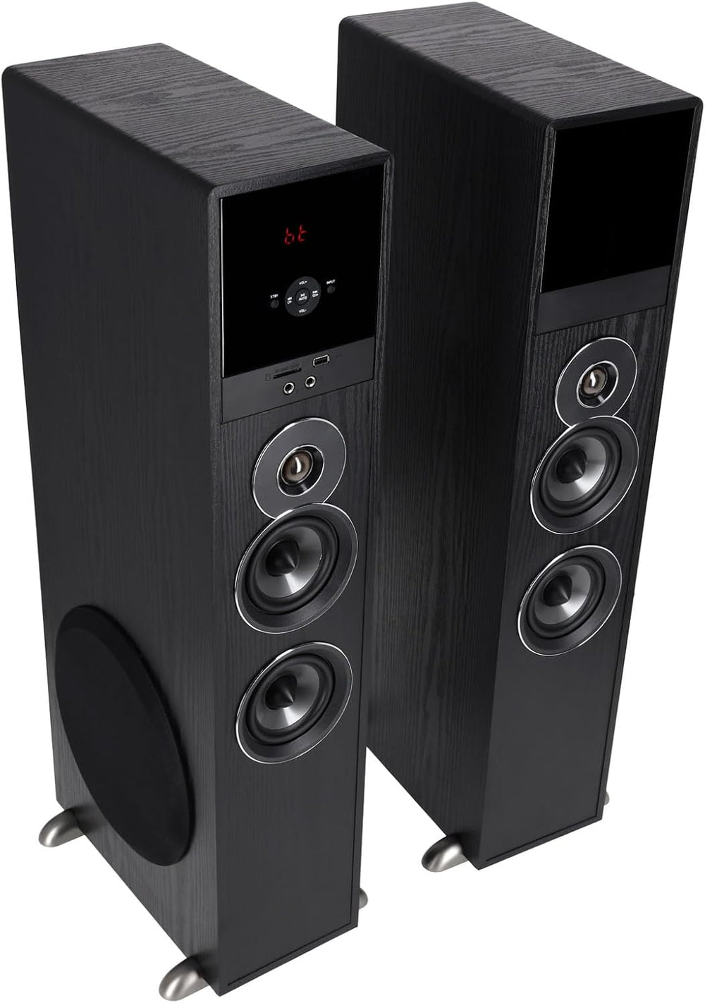 Rockville TM80B Powered Home Theater Tower Speaker System, USB/SD Playback