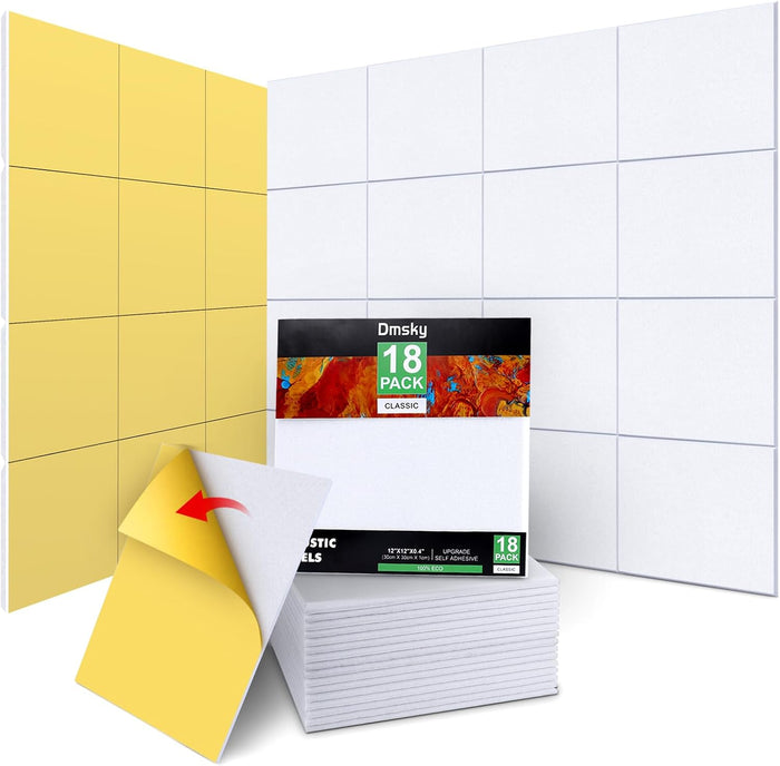 18 Pack Acoustic Panels-12"X12"X 0.4"Soundproof Wall Panels, High-Density Sound