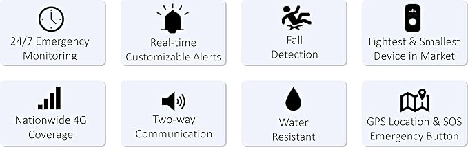 Connected Caregiver Safety+ 4G Medical Alert System