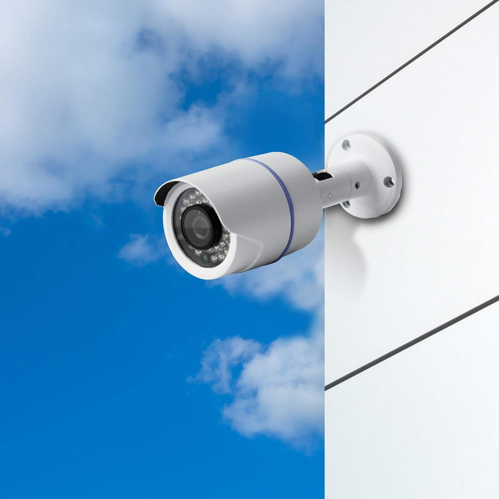 1 Pack Analog HD 1080p Wired Bullet Camera (White, Camera Only, Compatible wi...