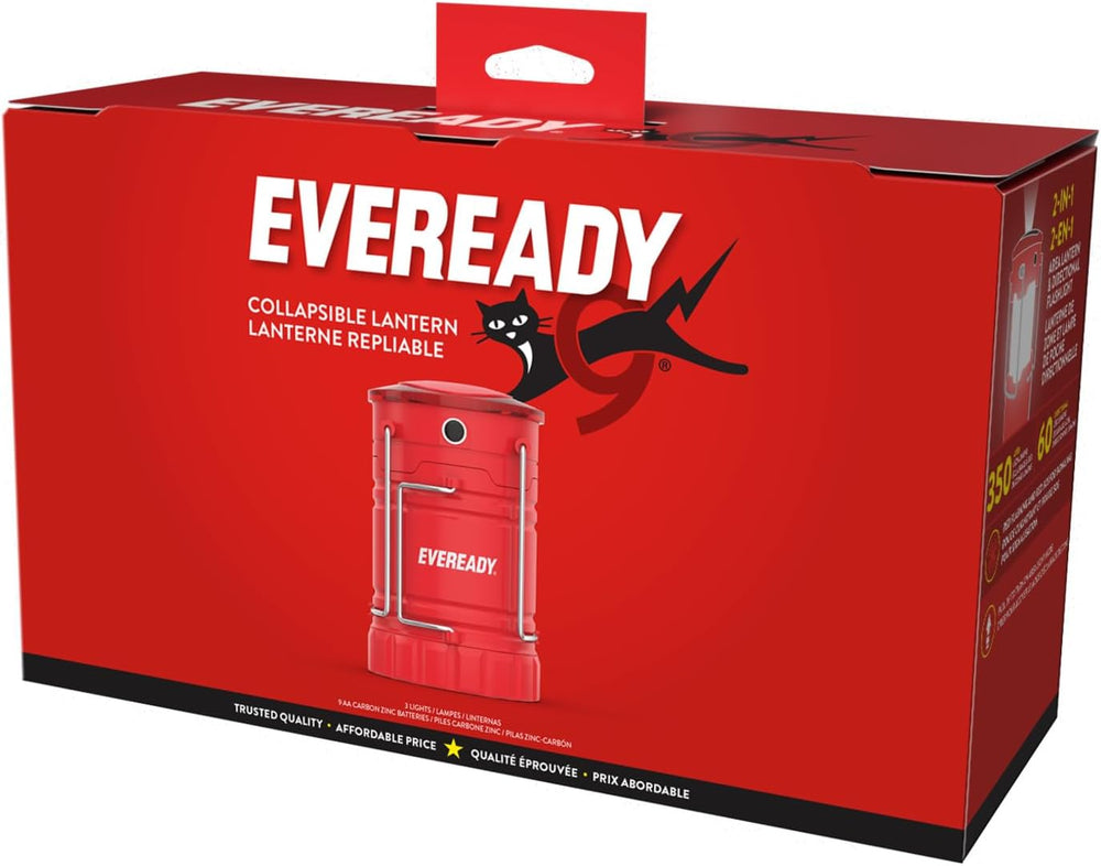 Eveready LED Camping Lantern 360 PRO (3-Pack), Super Bright Tent Lights, IPX4...