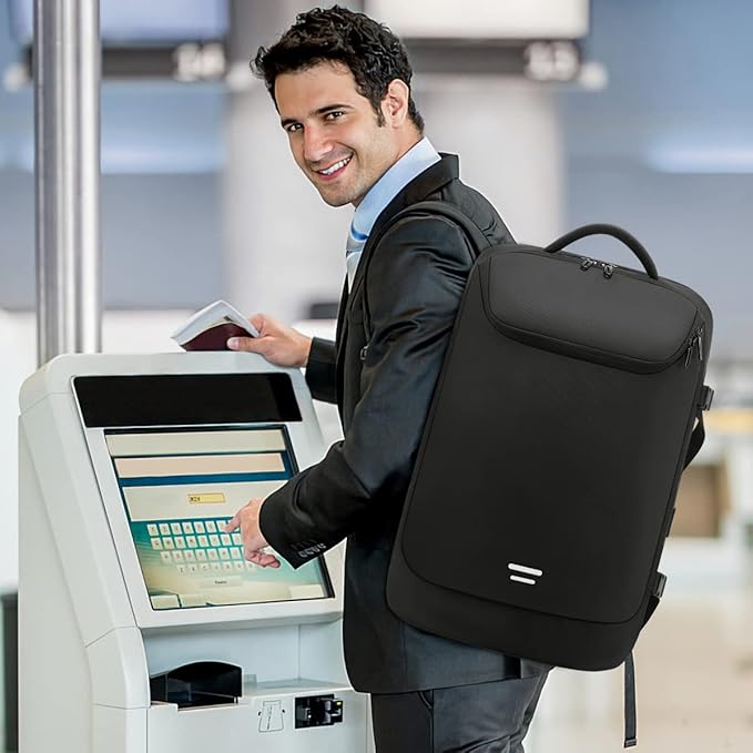 Travel Carry on Backpack 50L Expandable Flight Approved Backpacks 17.3 inch