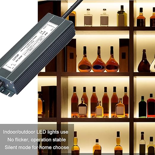 LLTOP LED Power Supply 24V 8.3A 200W LED Driver AC90-130V to 24VDC Converter