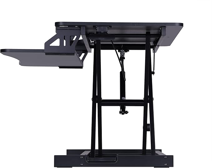 Rocelco Standing Desk Converter 31.5 Inch Sit Stand Up Dual Monitor Tabletop
