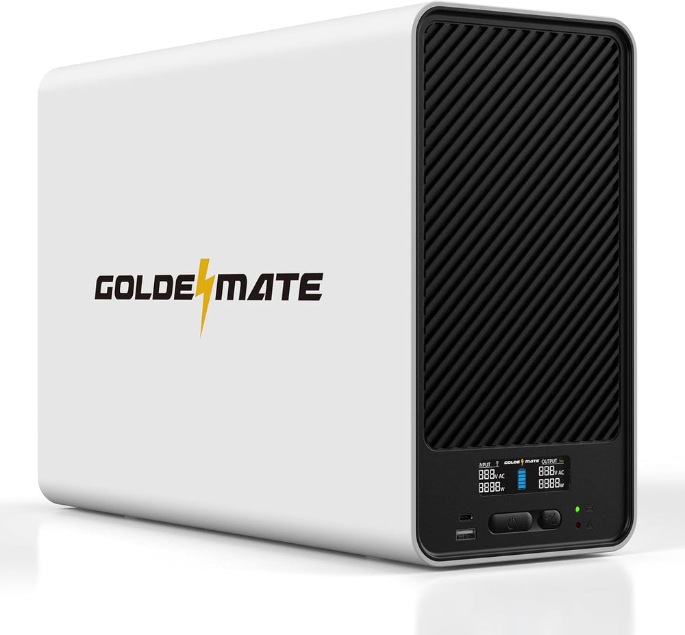 GOLDENMATE 2000VA/1600W Lithium UPS Battery Backup and Surge Protector