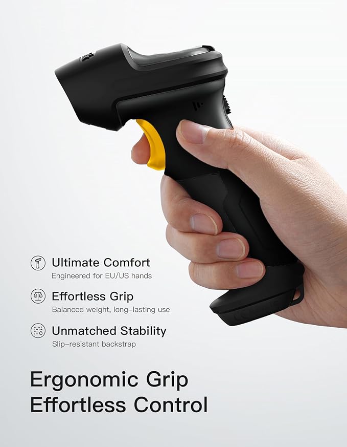 Inateck 2D Barcode Scanner, Wireless Bluetooth QR Code Scanner