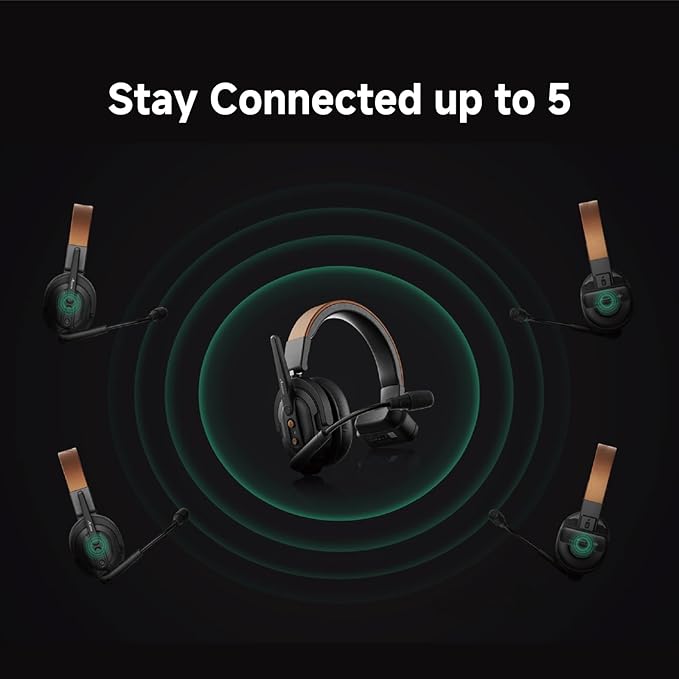 Accsoon Como SE Wireless Headset Intercom System 5-Person Full Duplex 1312ft