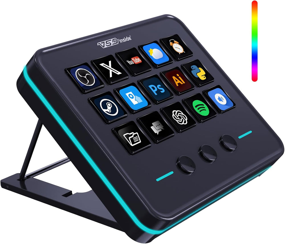 VSDINSIDE Macro Keypad, Stream Controller Deck Gaming Streaming Shortcut