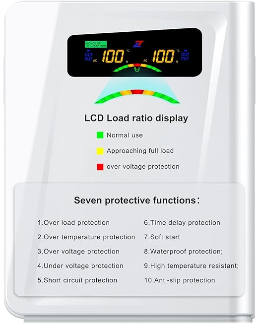 ZHENGXI 120v to 100v Step Down Transformer 1000W Power Voltage Converters