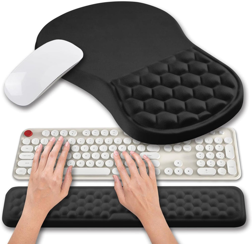 Hokafenle 2 in 1 Ergonomic Mouse Pad Wrist Support & Wrist Rest