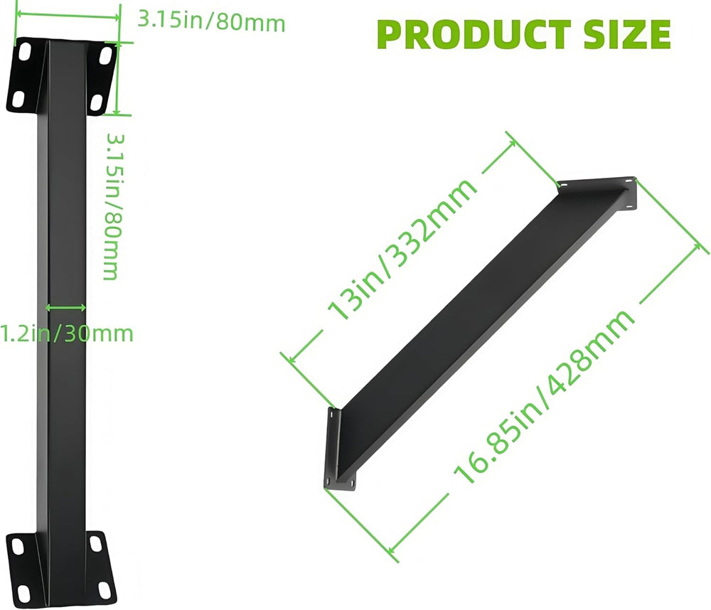 Heavy Duty Pergola Brackets Kit-8PC 45° Angle Support Brackets