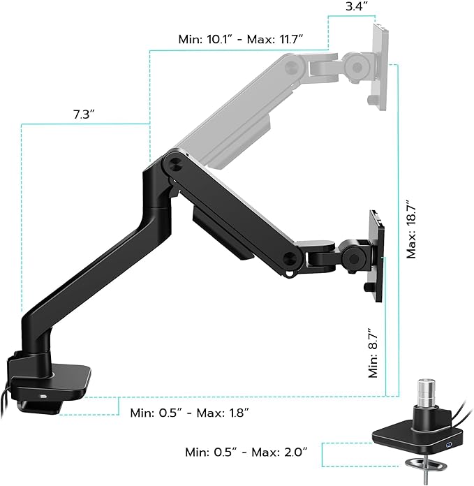 ARES WING Ultrawide Monitor Arm