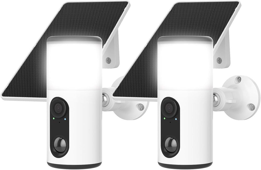 ARCCTV Floodlight Camera with Solar Panel, 4MP Battery Powered Security Cameras
