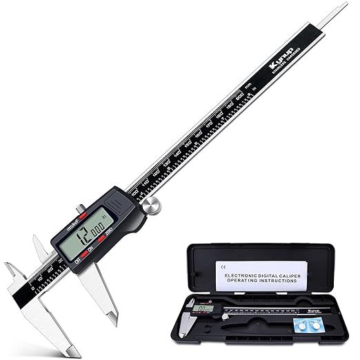 Kynup Digital Caliper, 8 Inch Micrometer Caliper Tool, Vernier Caliper