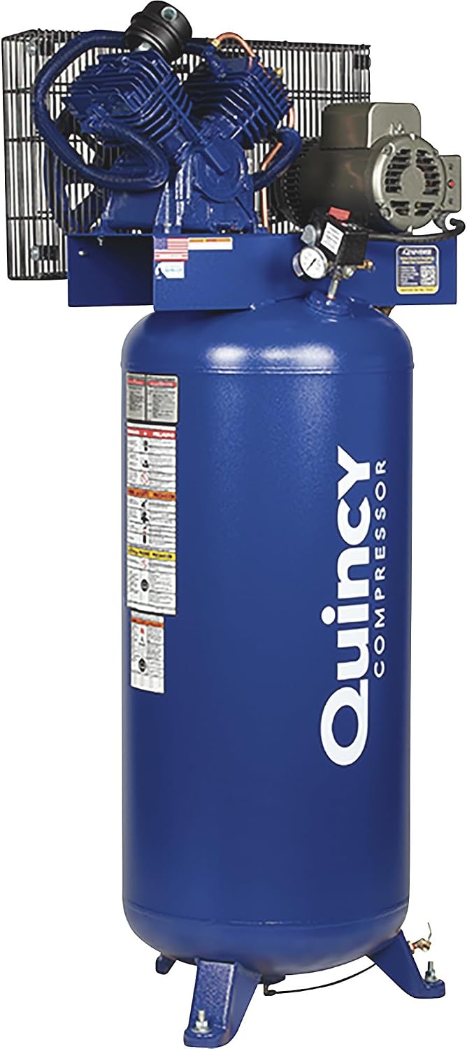 Quincy QT-54 Splash Lubricated Reciprocating Air Compressor - 5 HP, 230 Volt,...