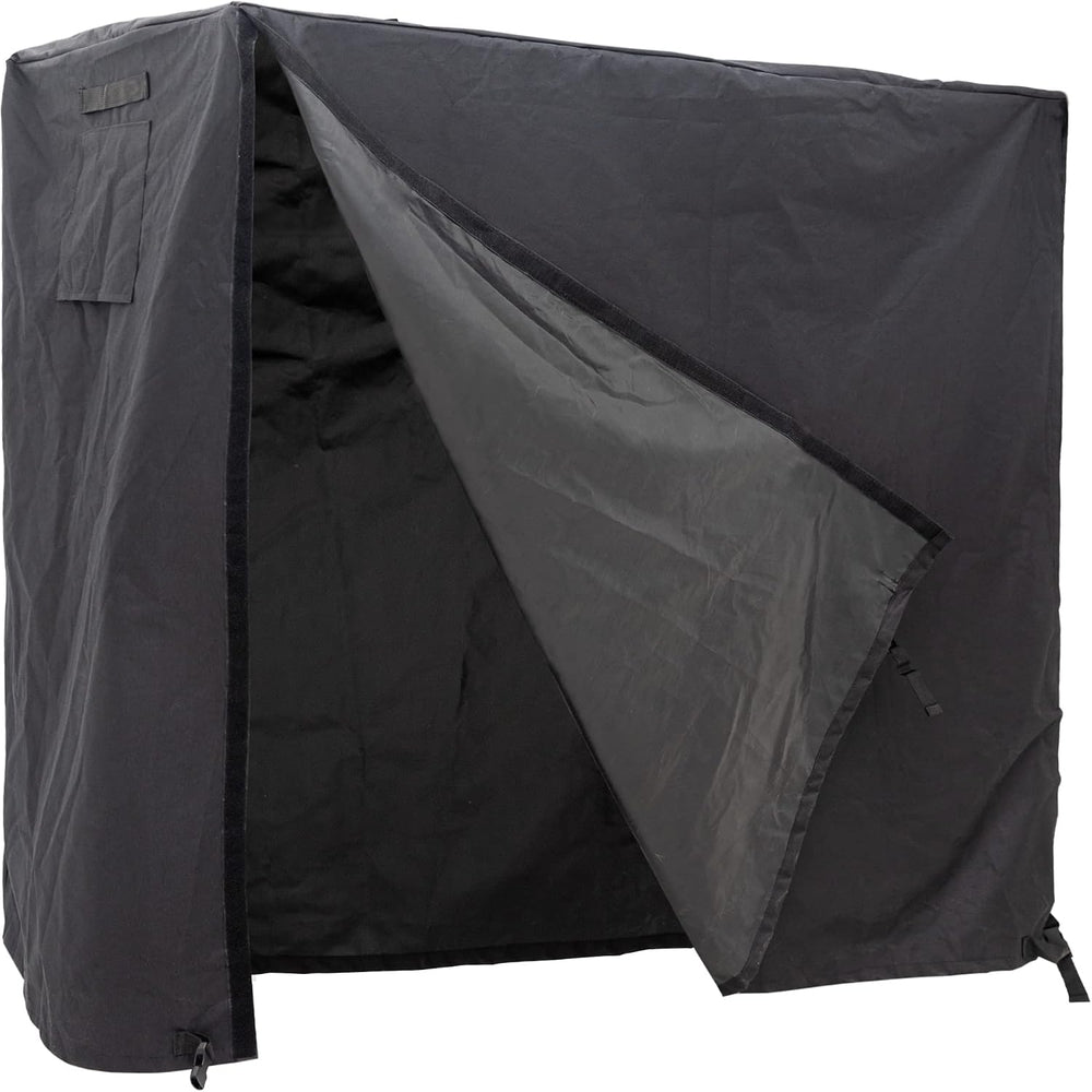 Firewood Log Rack Cover 6ft Wood Storage Rack Cover Black