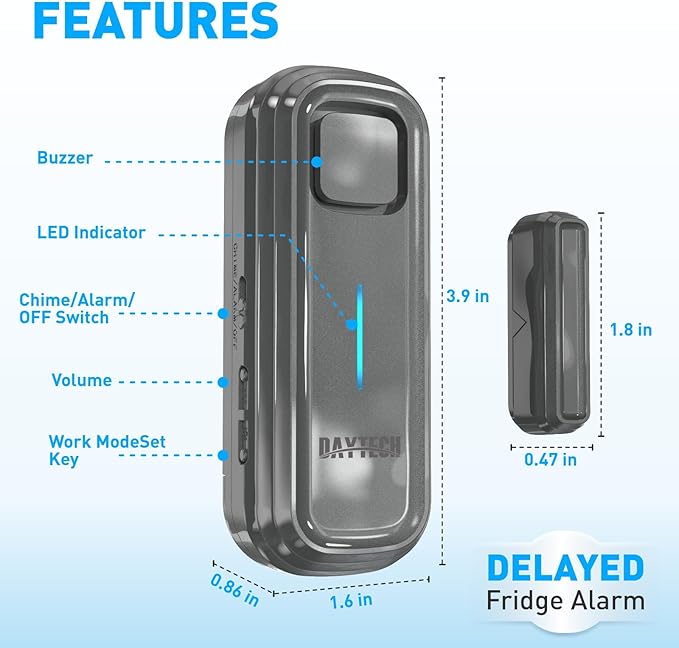 Daytech Refrigerator & Freezer Door Alarm (5PCS)