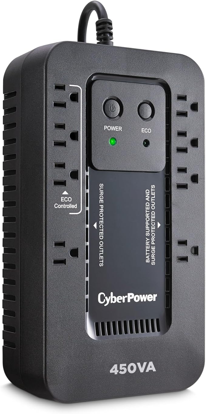CyberPower EC450G Ecologic Battery Backup & Surge Protector UPS System