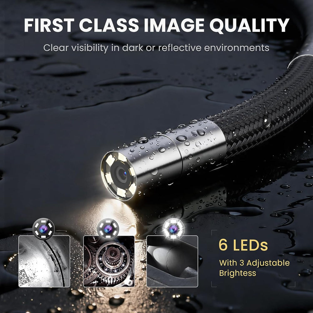 Ralcam 360° Articulating Borescope, 6.2mm/0.24in Slim Probe