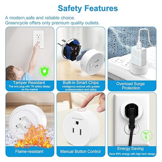 Remote Control Outlet, Wireless Light Switch, 500ft Range, No Wiring Needed