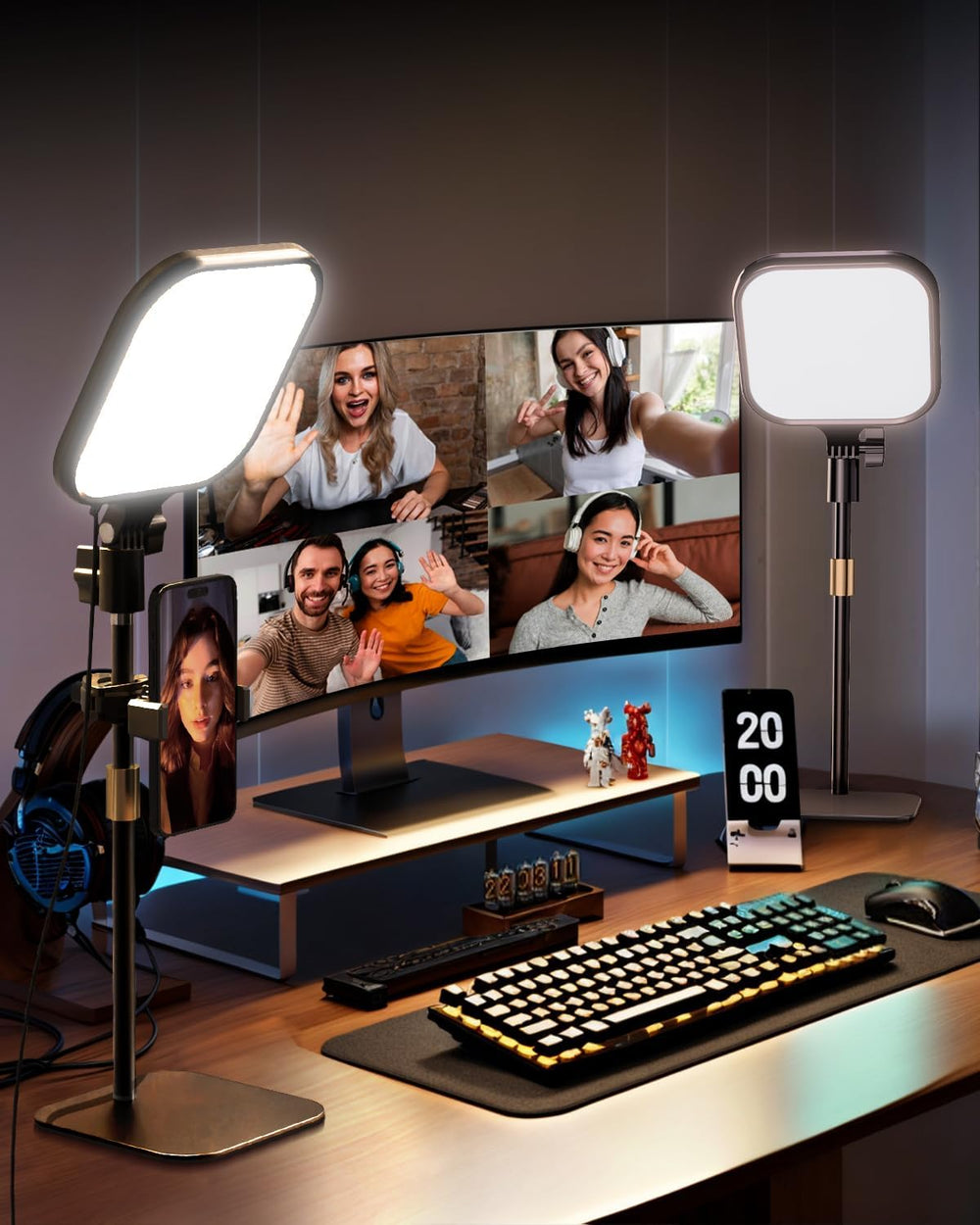 UBeesize Zoom Lighting for Computer, Video Conference Lighting for Video Call...