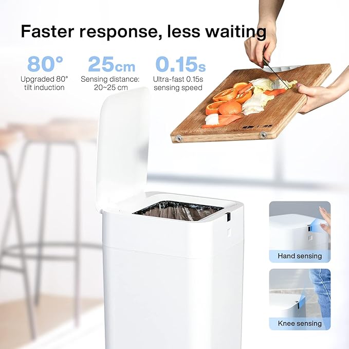Airdeer Automatic Trash Can, 4 Gallon Self Sealing and Self-Changing Smart