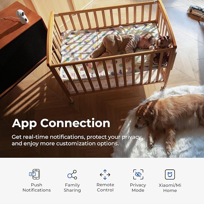 IMILAB C30 Dual Security Camera Indoor, 3K+3K Lens Pet/Baby Monitor Camera
