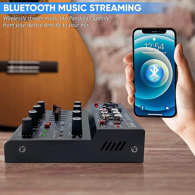 Pyle Professional Wireless DJ Audio Mixer
