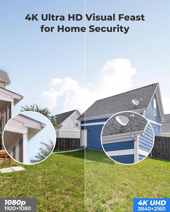 REOLINK 4K Outdoor Cameras for Home Security, IP PoE Dome Surveillance Camera...