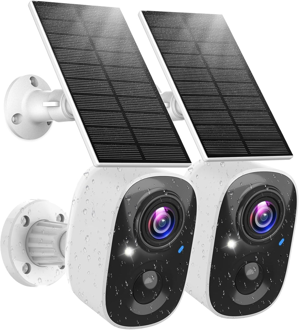 MaxiViz Solar Camera Outdoor Wireless, 2.4G Wi-Fi Security Camera with AI Mot...