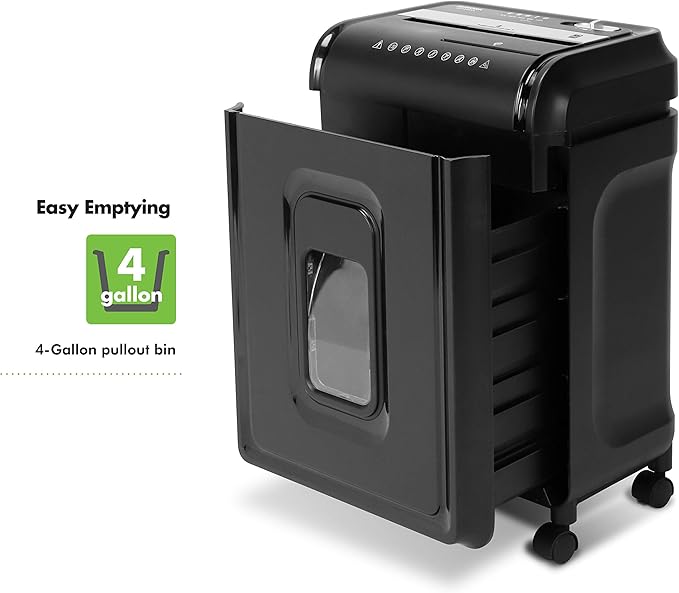 Aurora AU1260XA Anti-Jam 12-Sheet Crosscut Paper and CD/Credit Card Shredder