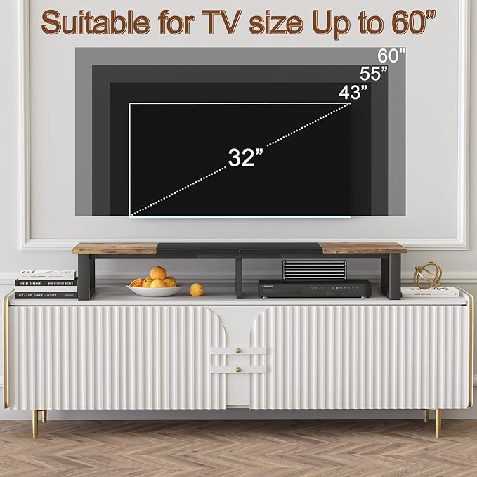 aboxoo 47" TV Riser for 32-60 inch TV, TV Riser Stand Shelf, Tabletop TV...