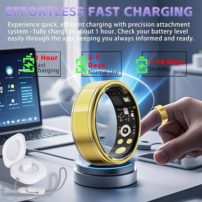 Health Fitness Tracker Ring for Women Men – Smart Ring