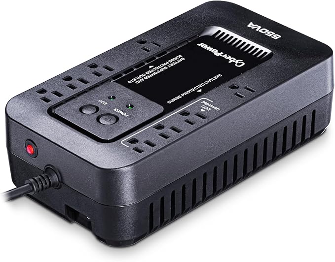 CyberPower EC550G Ecologic UPS Battery Backup and Surge Protector, 550VA/330W