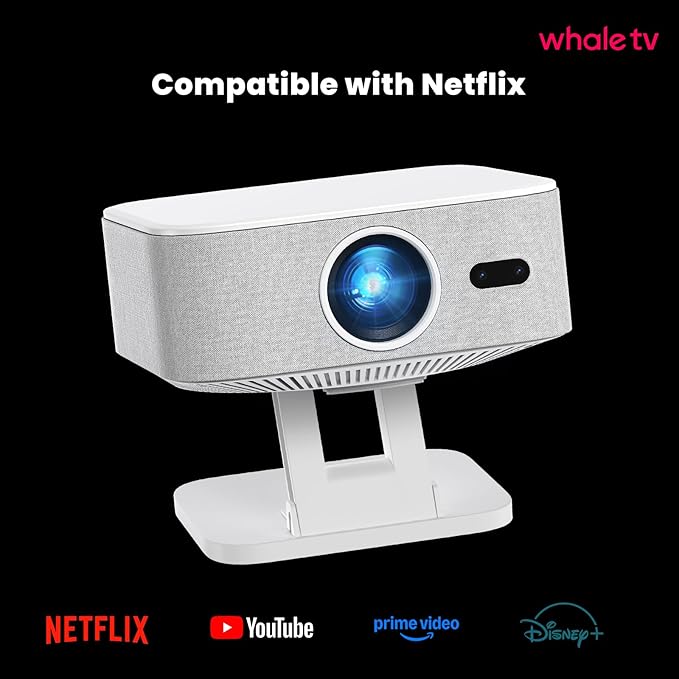Smart Projector with Wifi and Bluetooth: NICPOW 4K Outdoor Projector,