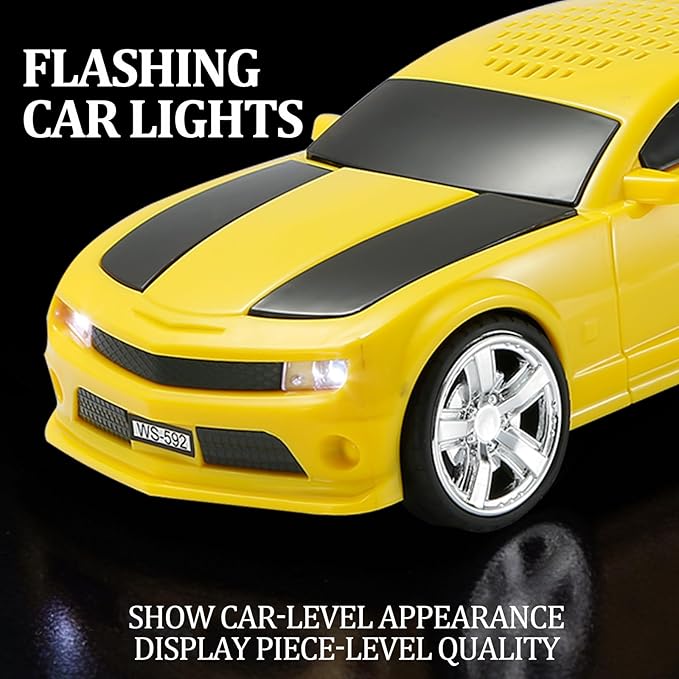 WSTER Classic Sports Car Model Bluetooth Speaker, Portable Wireless Outdoor