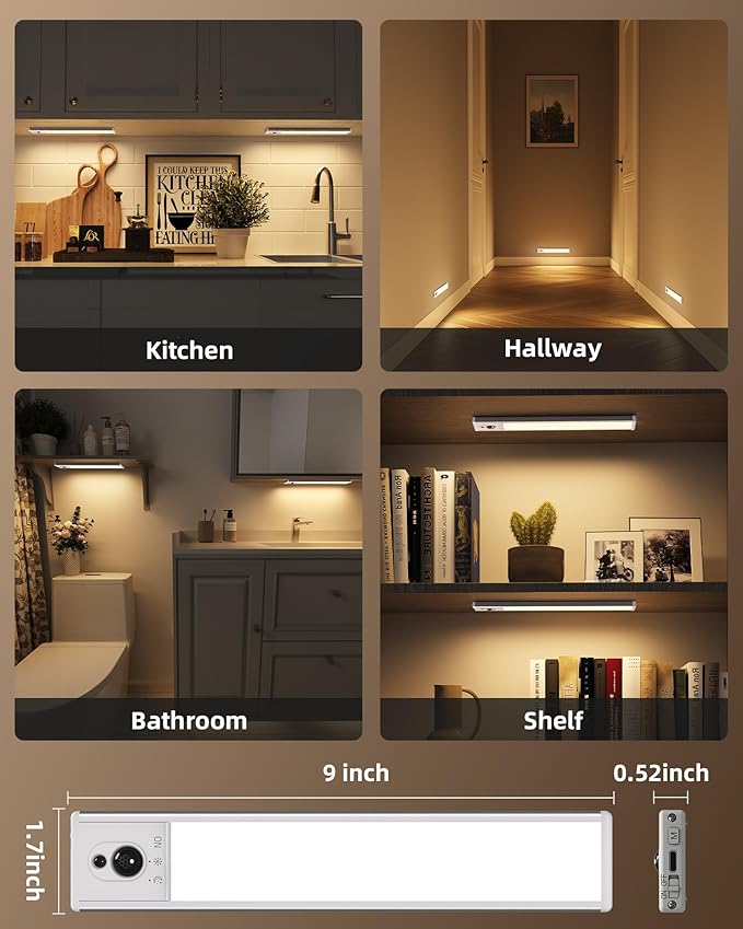 EZVALO Under Cabinet Lighting (3 Pcs)