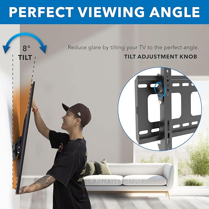 Mount-It Low-Profile Tilting TV Wall Mount Bracket