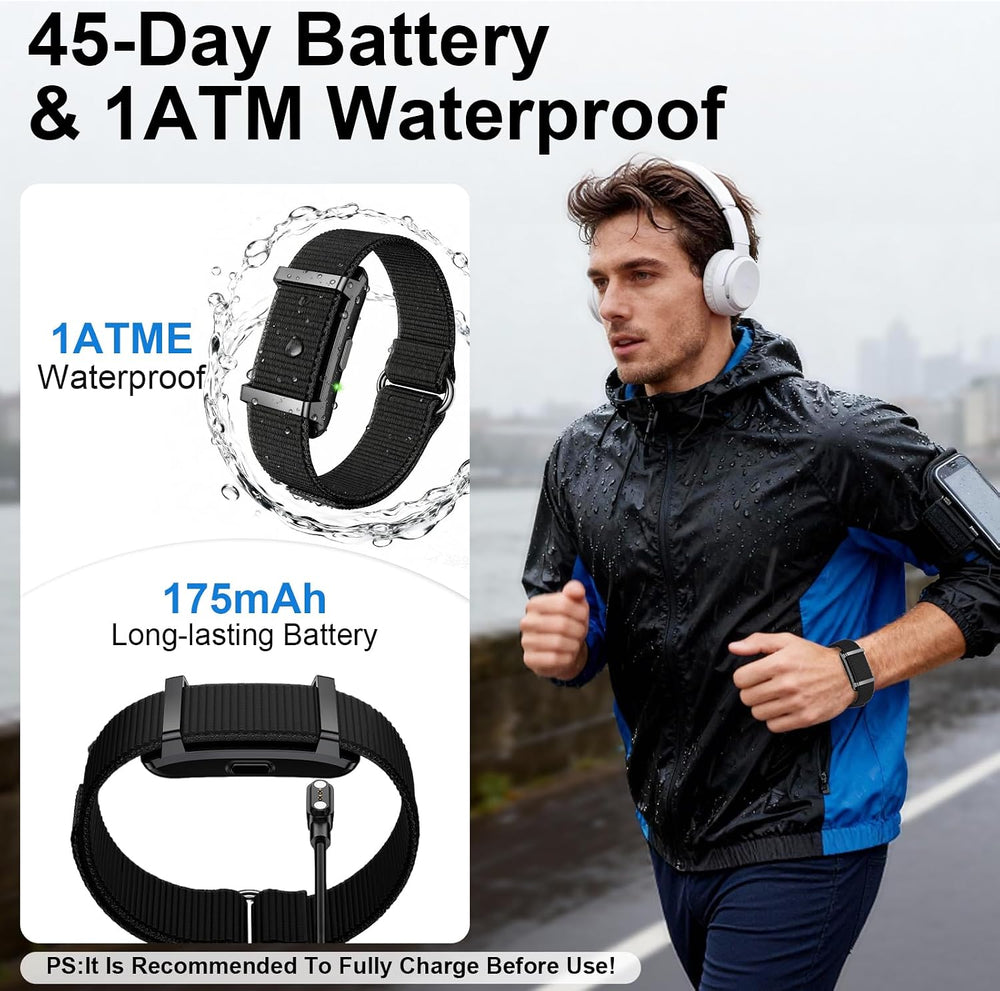 Smart Bracelet Fitness Trackers for Men Women, Smart Watch 24/7 Heart Rate Sl...