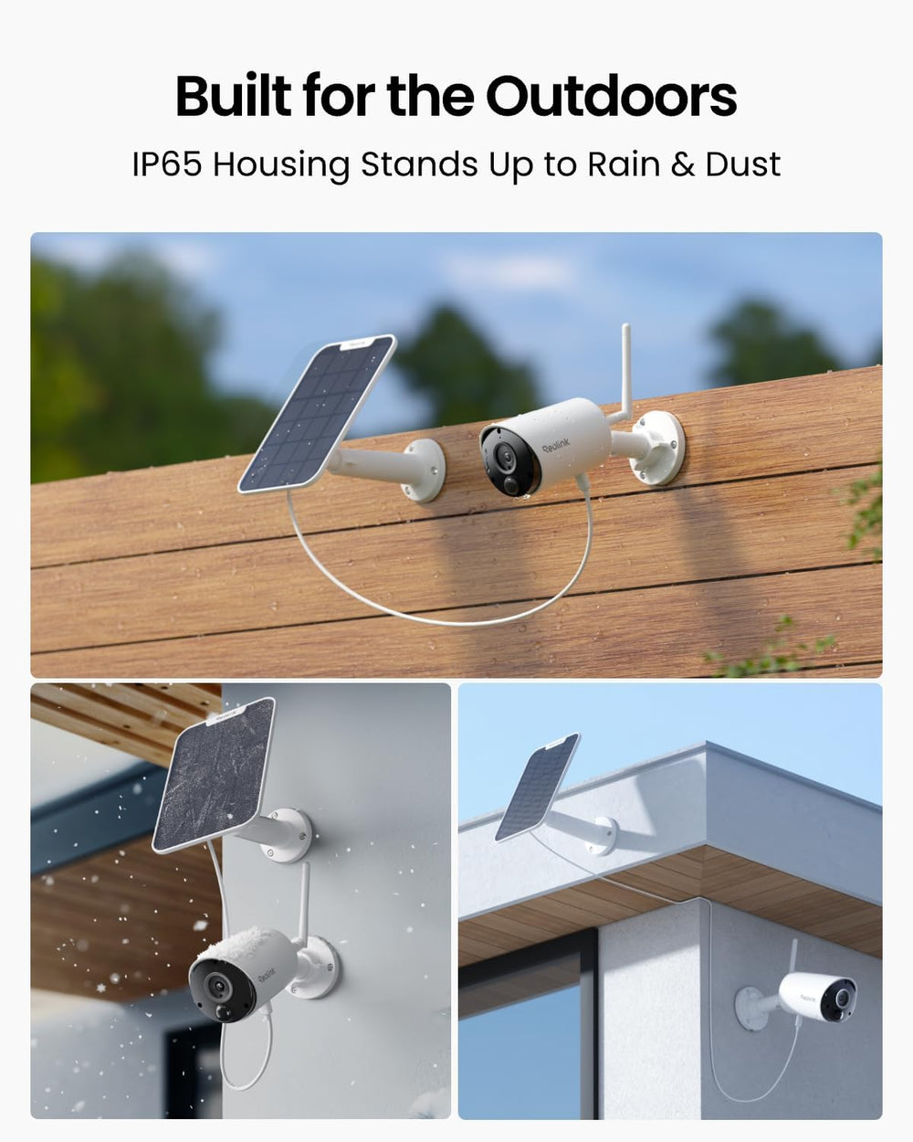REOLINK Solar Camera Outdoor Wireless 2K 5MP Smart AI Detction Argus Eco