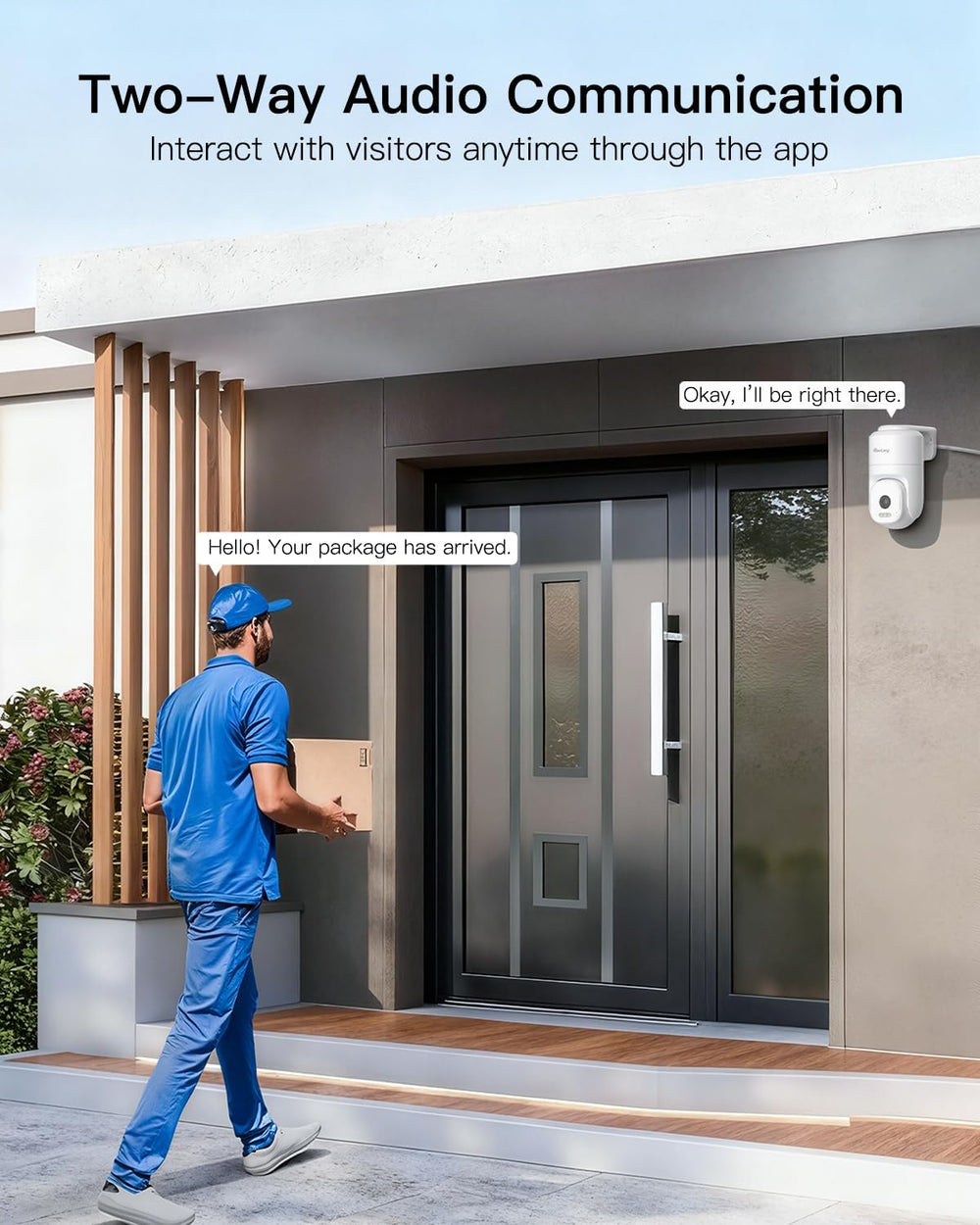 VIMTAG 2.5K Pan/Tilt Wired Outdoor Security Camera for Home, Dual-Band WiFi