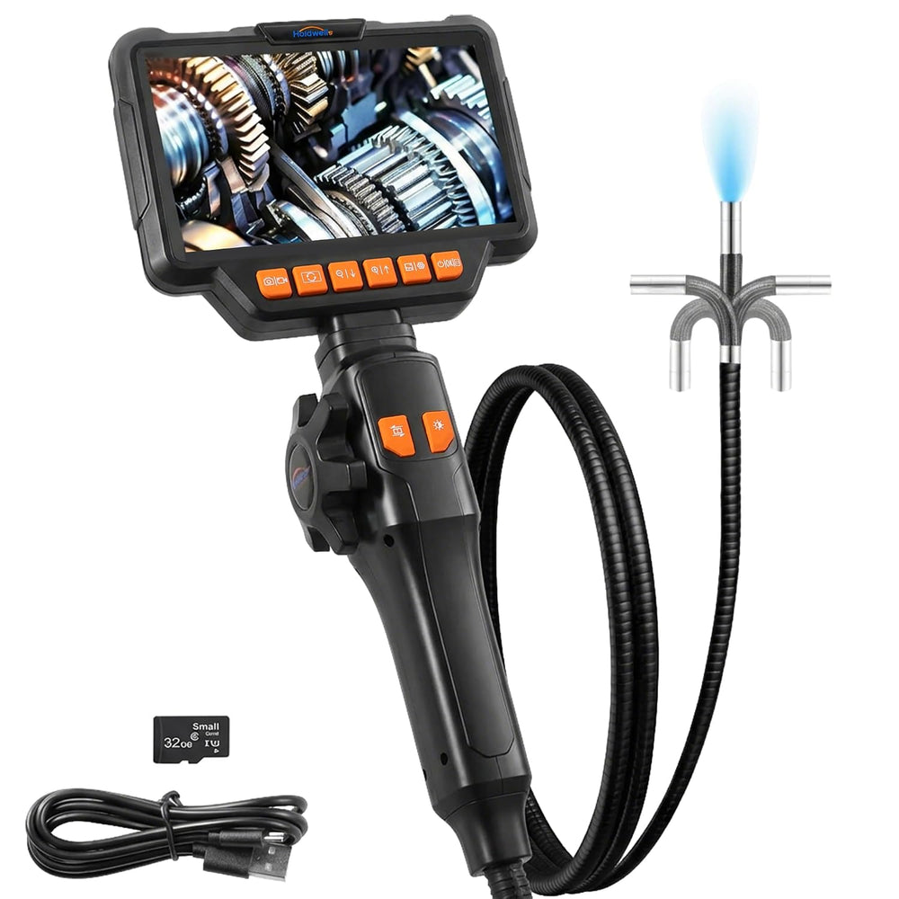 Articulating Borescope Camera, 8mm Borescope Endoscope with 5" IPS Scree...