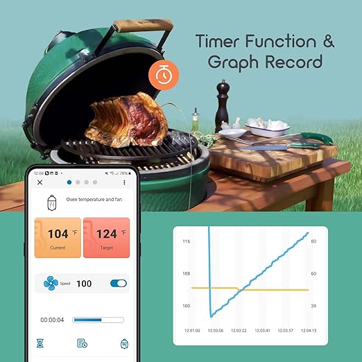 Wi-Fi & Bluetooth BBQ Smoker Temperature Controller