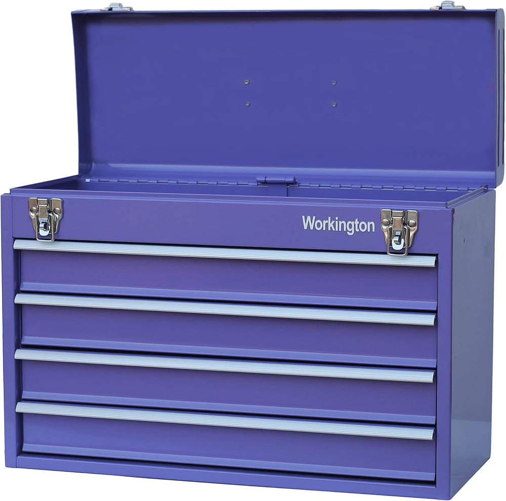 Workington Portable Metal Tool Chest with 4 Drawers, 20" 4-Drawer Tool C...