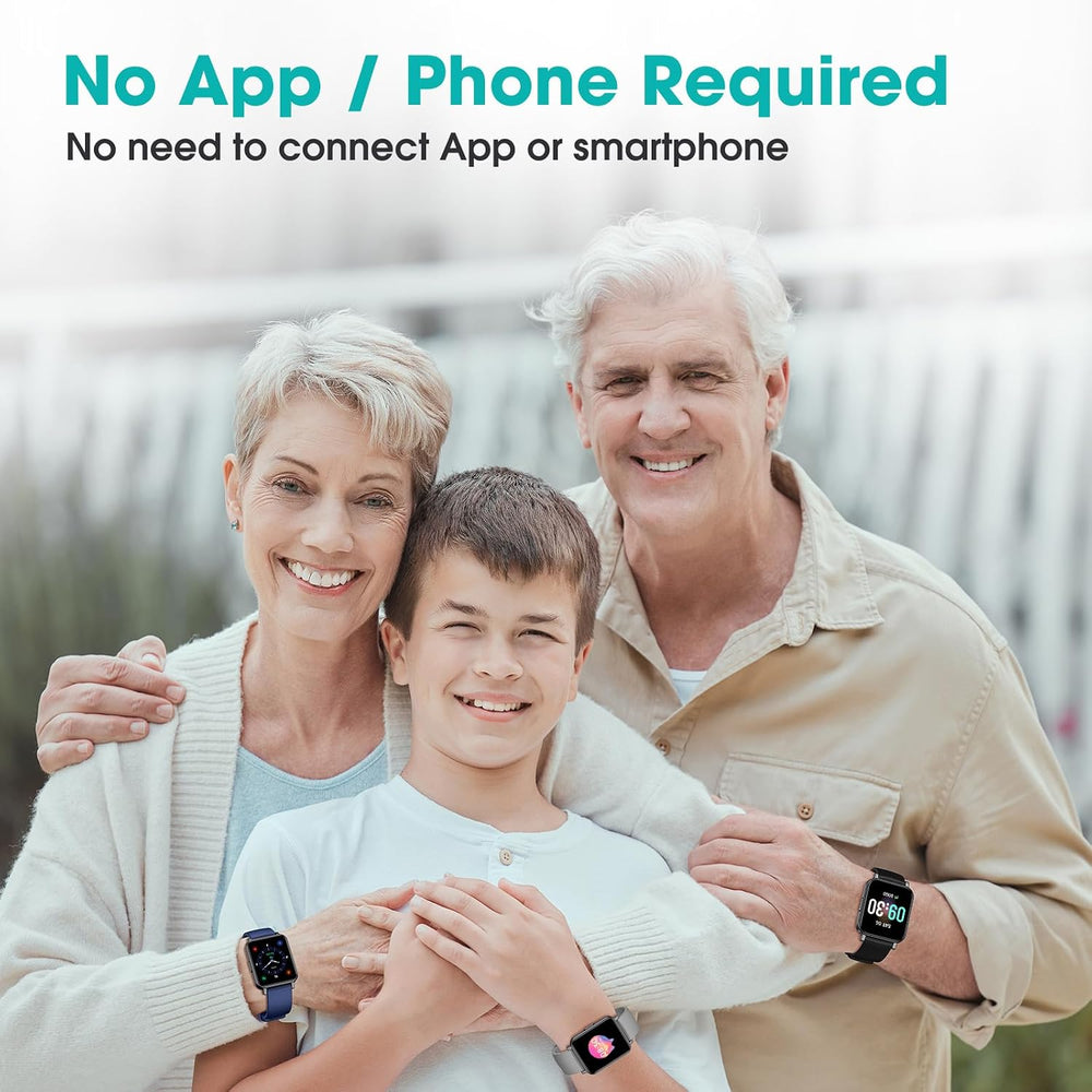 Pedometer Watch Senior Friendly No App No Phone Required, Step Counter