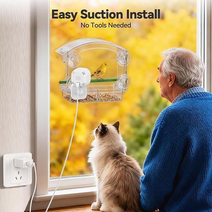 Dzees Smart Window Bird Feeder
